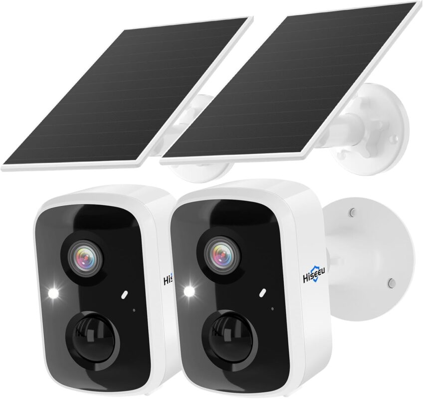 WildTechs 3K Smart Solar Powered Security Camera for Outdoor Use